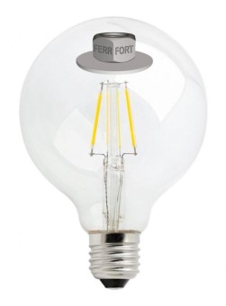 LAMPADINA LED GLOBO TRASPARENTE 4W-11W E27 2700-3200K 230V