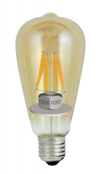 LED BULB LAMP VINTAGE GLOBE AMBER PEAR 3,7W E27 175LM 2200K 230V