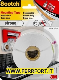 NASTRO BIADESIVO MOUNTING TAPE STRONG 19MM X 5 MT