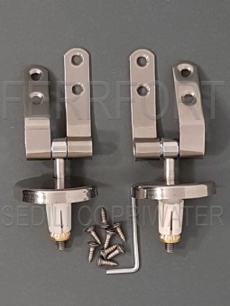TOILET SEAT HINGES IN STAINLESS STEEL WITH EXPANDING SCREW