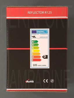 HALOGEN REFLECTOR SPOT LAMP FOR PARENTESI FLOS R125 105W E27 230V