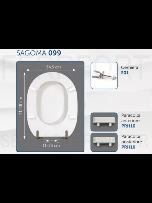 TECHNICAL DATA SHEET TOILET SEAT LINDA IDEAL STANDARD