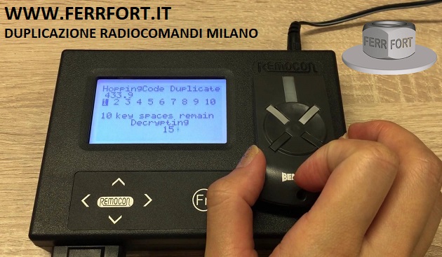 DUPLICAZIONE RADIOCOMANDI MILANO