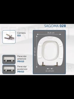 TECHNICAL DATA SHEET TOILET SEAT CINQUECENTO POZZI GINORI