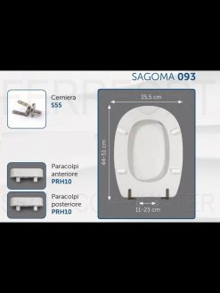 TECHNICAL DATA SHEET TOILET SEAT EASY 2 POZZI GINORI