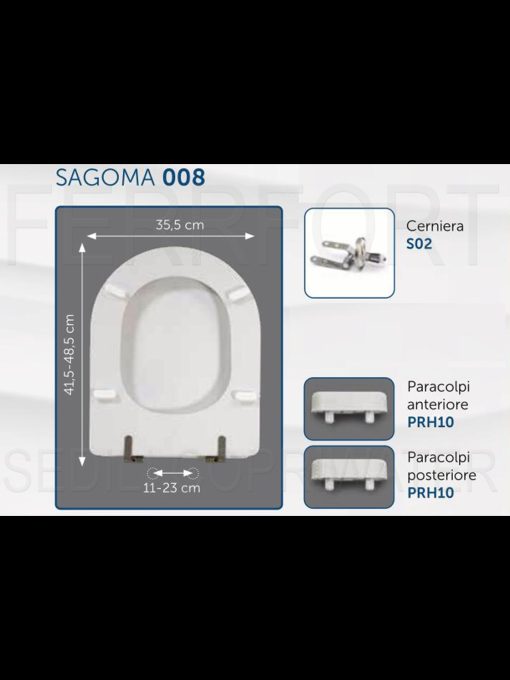 SCHEDA TECNICA SEDILE COPRIWATER QUADRARCO DOLOMITE
