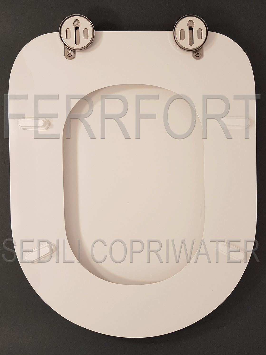 Toilet seat covers marylin suspended hatria Thermoset White 