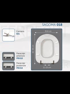 TECHNICAL DATA SHEET TOILET SEAT METRO FLAMINIA