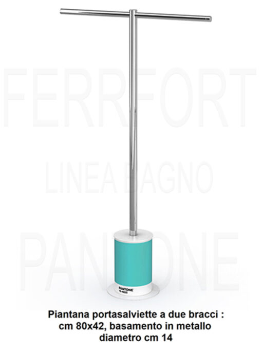 PIANTANA PORTASALVIETTE PANTONE TURCHESE 15-4825