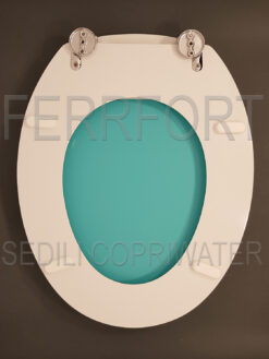 UNIVERSAL TOILET SEAT PANTONE IN TORQUOISE 15-4825