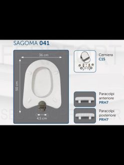 TECHNICAL DATA SHEET TOILET SEAT DIAGONAL IDEAL STANDARD