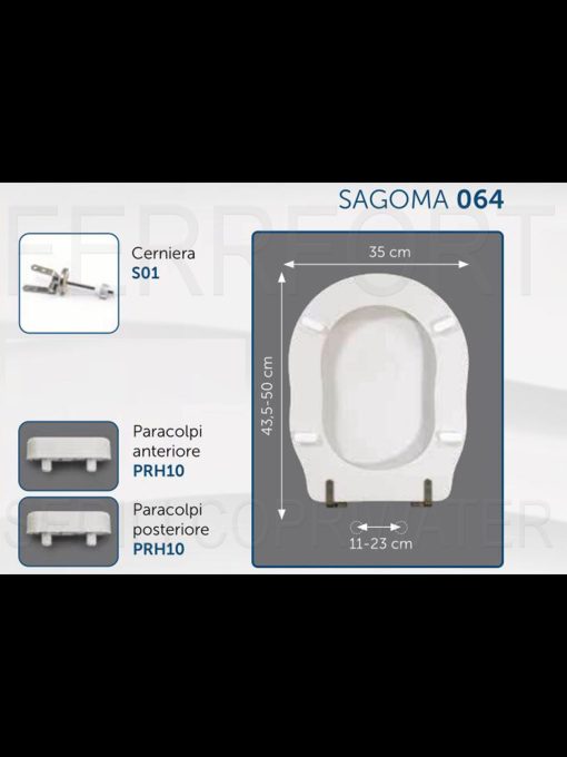 SCHEDA TECNICA SEDILE COPRIWATER ELLADE HIDRA