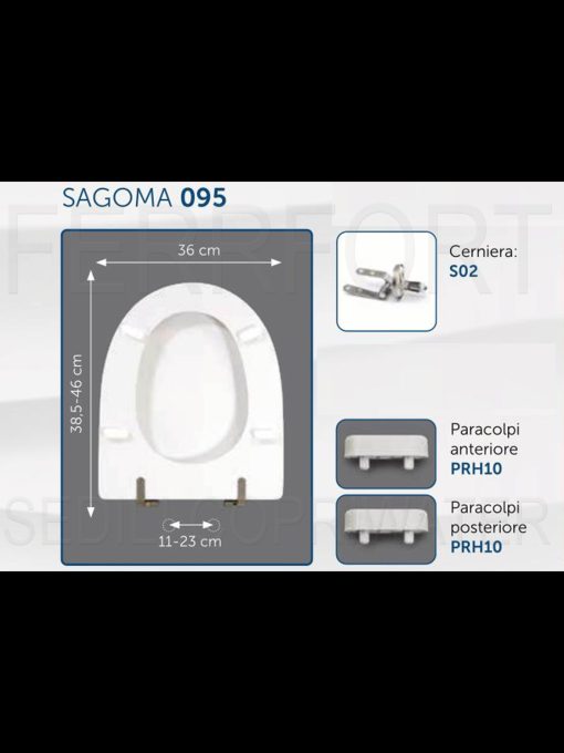 TECHNICAL DATA SHEET TOILET SEAT FAST POZZI GINORI