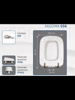 TECHNICAL DATA SHEET TOILET SEAT CONCA IDEAL STANDARD