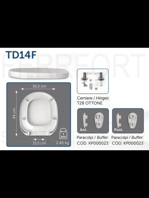 SCHEDA TECNICA SEDILE COPRIWATER CONNECT IDEAL STANDARD