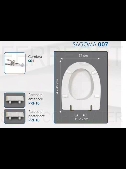 TECHNICAL DATA SHEET TOILET SEAT ALA SUSPENDED IDEAL STANDARD