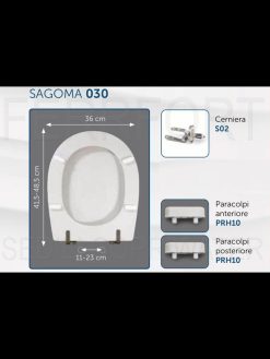 TECHNICAL DATA SHEET TOILET SEAT BOWL+50/55 GLOBO