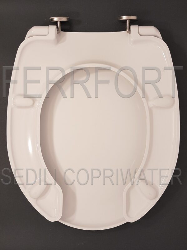 TOILET SEAT FOR DISABLED PEOPLE IN THERMOSETTING DUROPLAST TD30 WHITE