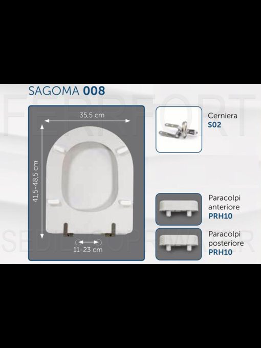 TECHNICAL DATA SHEET TOILET SEAT ALPINA DOLOMITE