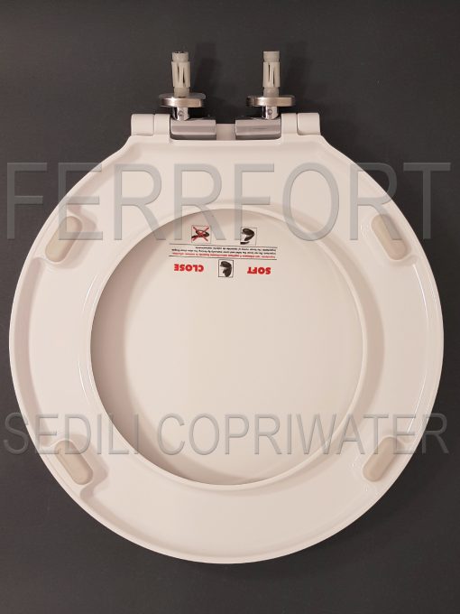 TOILET SEAT YOU AND ME HATRIA WHITE SOFT CLOSE HINGES