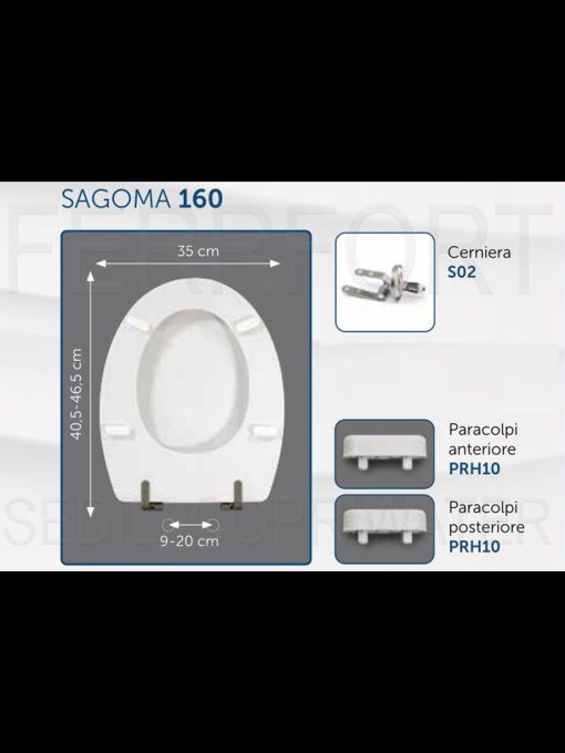 SCHEDA TECNICA SEDILE COPRIWATER TONDA IDEAL STANDARD