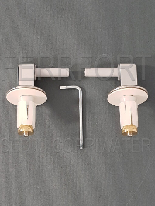 TOILET SEAT HINGES FOR THERMOSETTING TOILET SEAT KIT T28