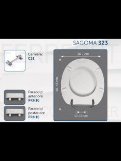 TECHNICAL DATA SHEET TOILET SEAT TORENA POZZI GINORI