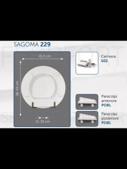 TECHNICAL DATA SHEET TOILET SEAT CONIO GRAVENA