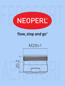 TECNICAL DATA SHEET ANTI-LIMESCALE AERATOR NEOPERL MALE CASCADE SLC M28X1