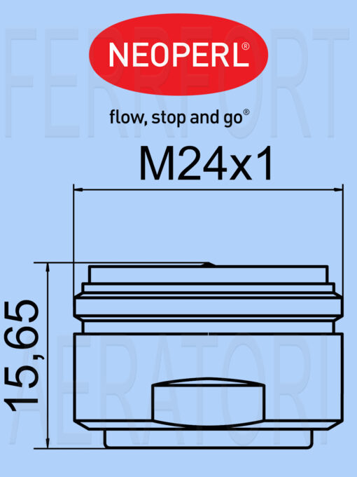 TECNICAL DATA SHEET ANTI-LIMESCALE AERATOR NEOPERL MALE CASCADE SLC M24X1