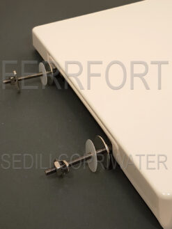 SEDILE COPRIWATER TERMOINDURENTE DUROPLAST ELISEO NERO CERAMICHE BIANCO