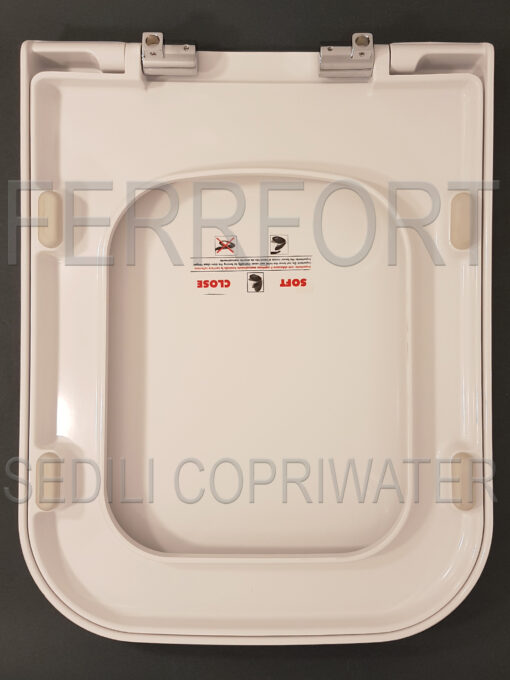 SEDILE COPRIWATER TERMOINDURENTE DUROPLAST ELISEO NERO CERAMICHE SOFT CLOSE BIANCO