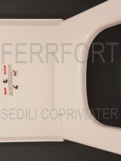 SEDILE COPRIWATER TERMOINDURENTE DUROPLAST ELISEO NERO CERAMICHE SOFT CLOSE BIANCO