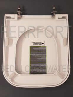 TOILET SEAT STONE 45 GLOBO THERMOSETTING DUROPLAST WHITE