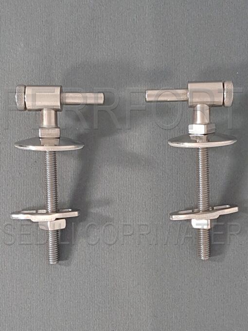 TOILET SEAT HINGES FOR THERMOSETTING TOILET SEAT KIT T4