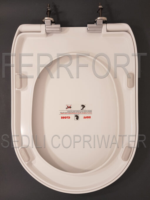 TOILET SEAT M2 55 GALASSIA SOFT CLOSE THERMOSETTING DUROPLAST WHITE