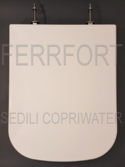 TOILET SEAT STONE 53-56 GLOBO SOFT CLOSE HINGES THERMOSETTING DUROPLAST WHITE