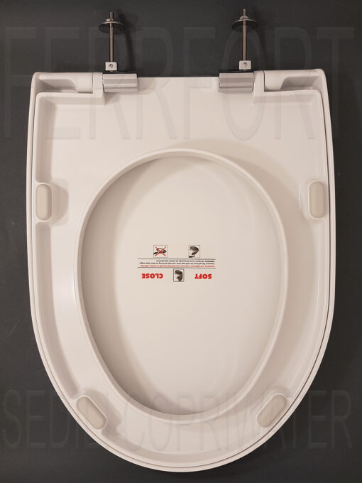 SEDILE COPRIWATER TERMOINDURENTE DUROPLAST BULL ESEDRA CERNIERE SOFT CLOSE BIANCO