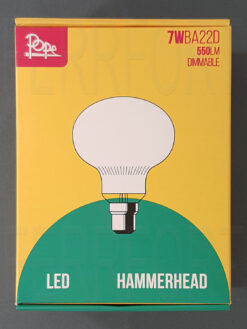 LAMPADINA LED CORNALUX TESTA A MARTELLO BA22D 7W 2700K 550 LUMEN 230V DIMMERABILE