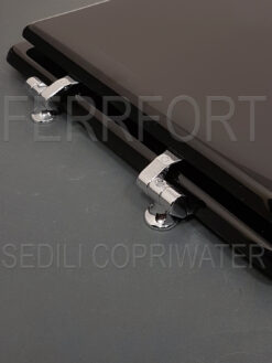 SEDILE COPRIWATER QUADRARCO DOLOMITE NERO