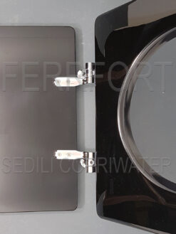 SEDILE COPRIWATER QUADRARCO DOLOMITE NERO