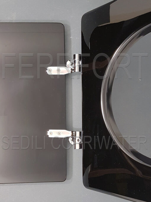SEDILE COPRIWATER QUADRARCO DOLOMITE NERO