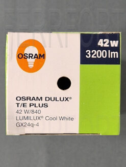 LAMPADINA A BASSO CONSUMO OSRAM DULUX T/E PLUS 42W/840 4000K 3200 LUMEN 4PIN G24Q-4 OSRDTE42840